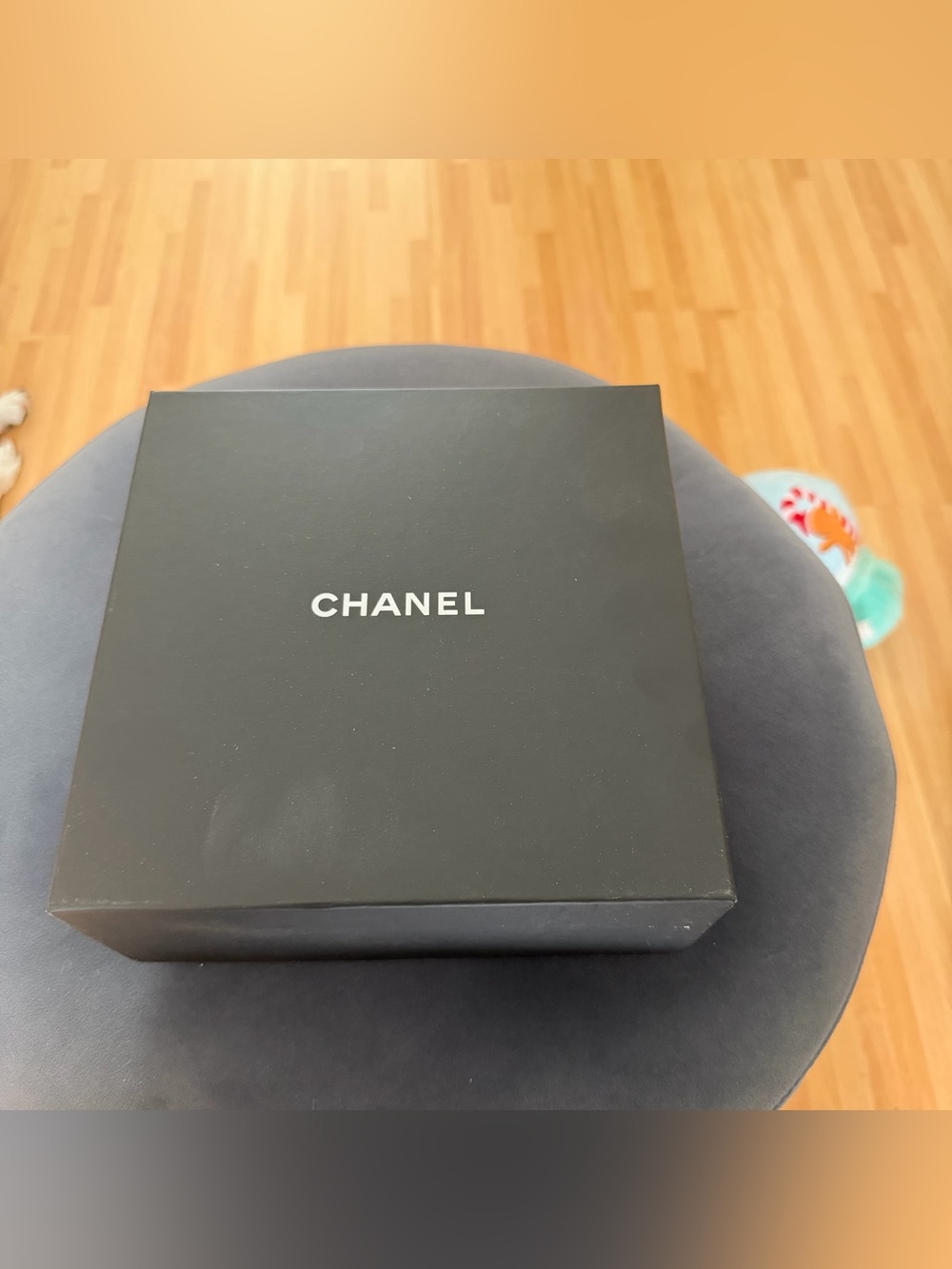 Authentic Empty Chanel Black Gift Box with Foam Insert